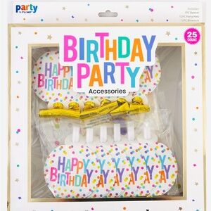 Birthday Party Accessories Set - Multicolor